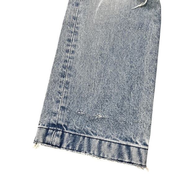 MOUSSY Vintage Jeans Womens 25 Blue Distressed Straight Leg Ankle Length Denim - Picture 7 of 10